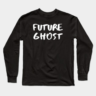 Future Ghost – White Long Sleeve T-Shirt